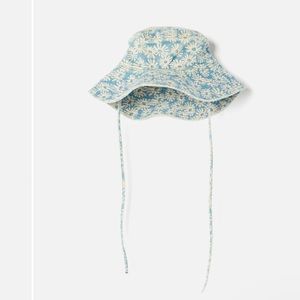 REDONE 90’s sun hat in Blue Daisy